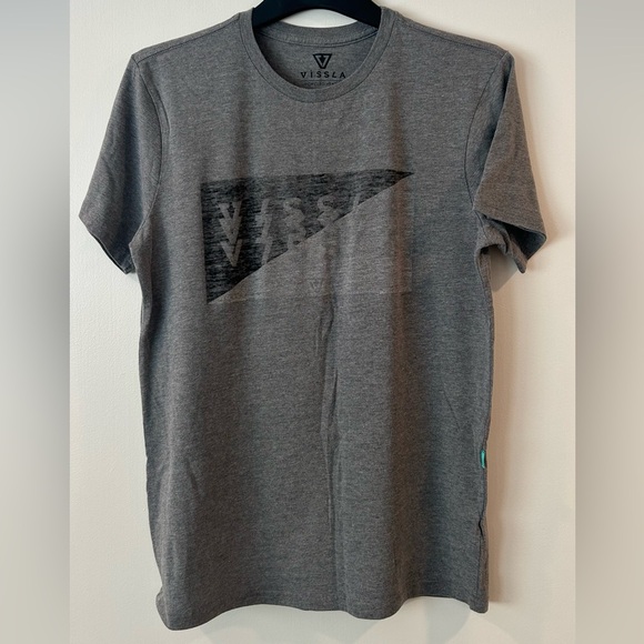 Vissla T-Shirt w/logo print. Men’s M. Grey heather. - Picture 1 of 2